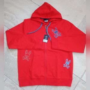 Mens Psycho Bunny Keswick Full Zip Hoodie size Large